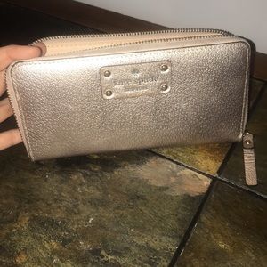 Gold Metallic Kate Spade Wallet